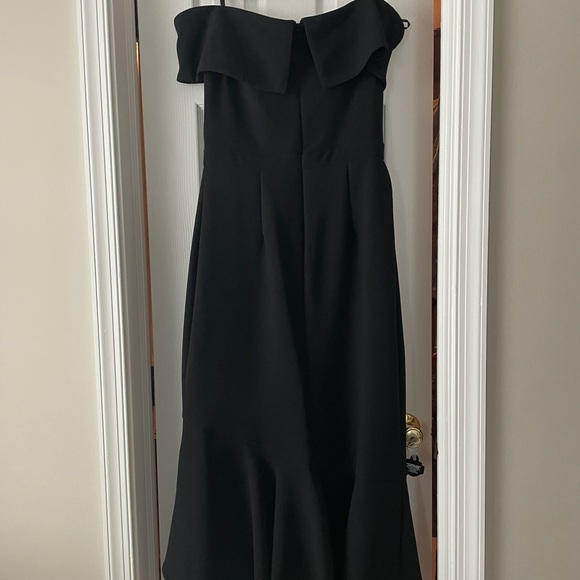 Xscape Black Off-Shoulder High-Low Ruffle Dress - Picture 4 of 6